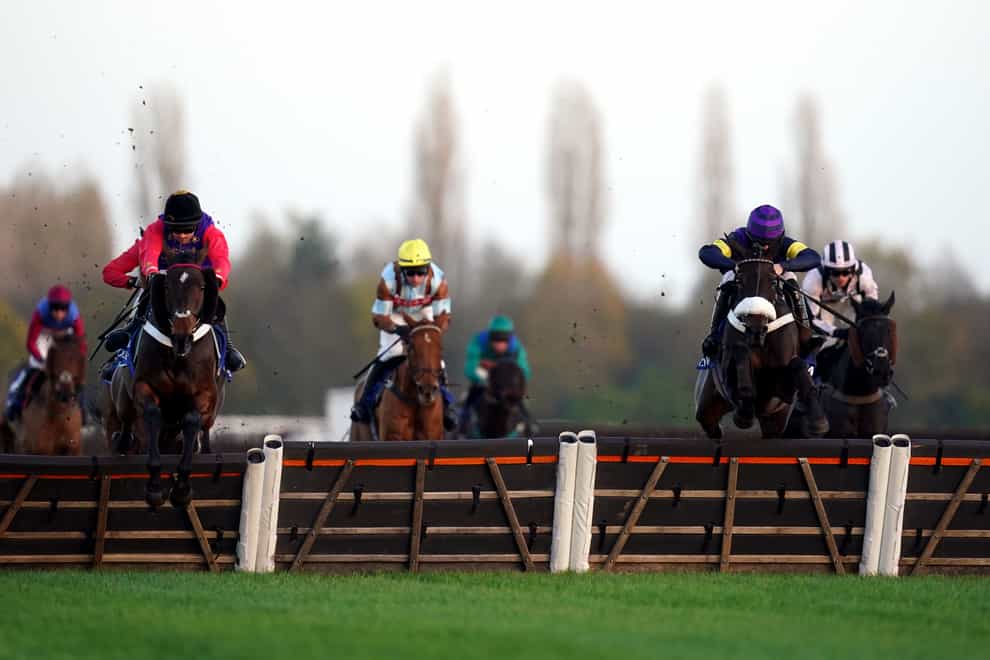 Steal A March (left) in action at Newbury (John Walton/PA)