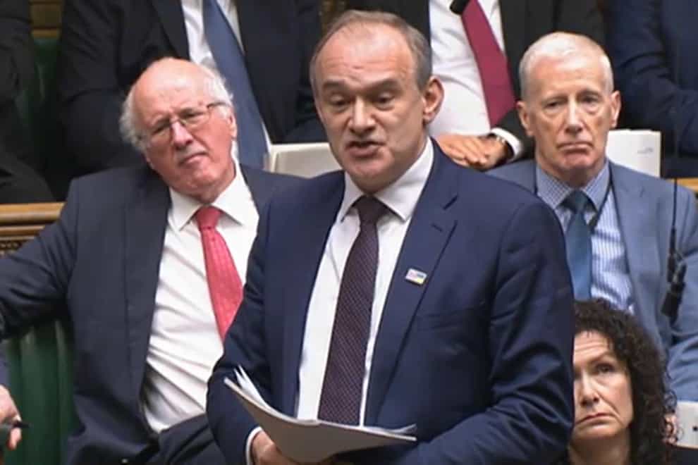 Sir Ed Davey will be speaking to Lib Dem members in Dundee at their spring conference (House of Commons/PA)