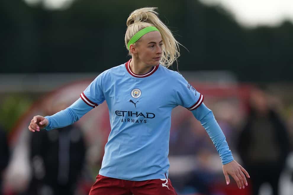 Chloe Kelly in action for Manchester City (Nick Potts/PA)