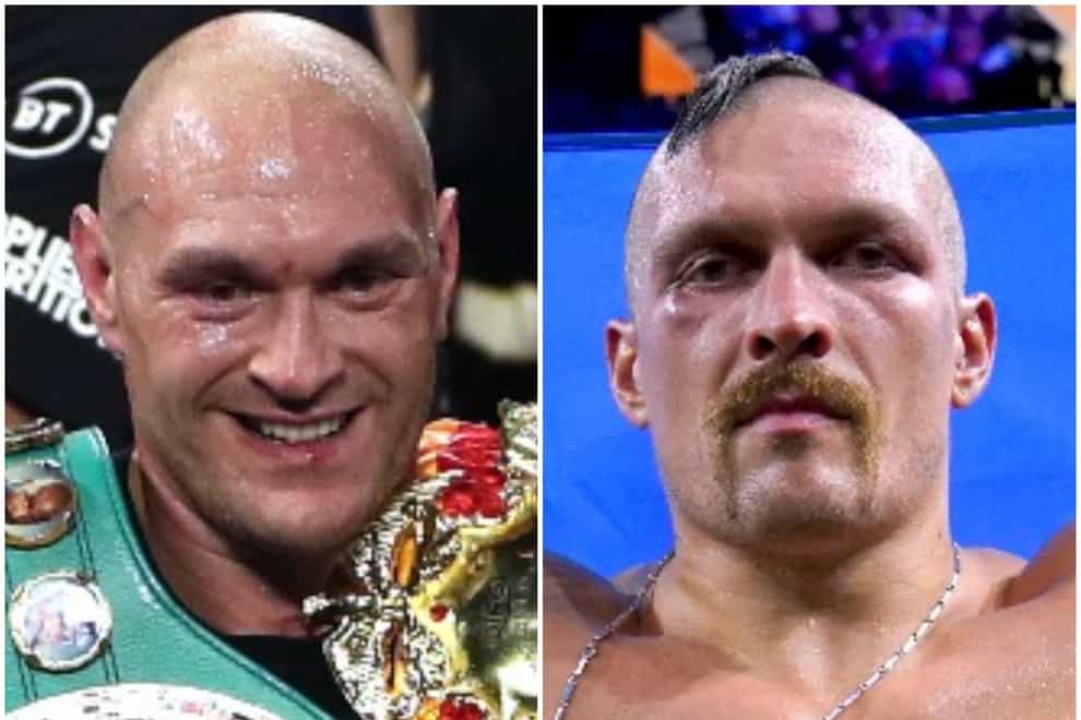 Tyson Fury and Oleksandr Usyk could face each other next month (Bradley Collyer/Nick Potts/PA)
