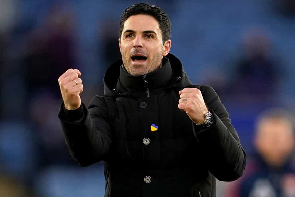 Arsenal manager Mikel Arteta is happy to see emotion and passion from his players (Nick Potts/PA)