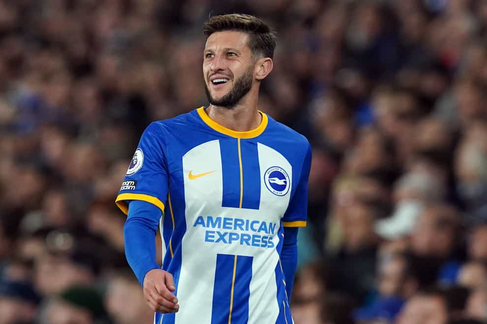 Adam Lallana has agreed a new contract with Brighton (Gareth Fuller/PA)