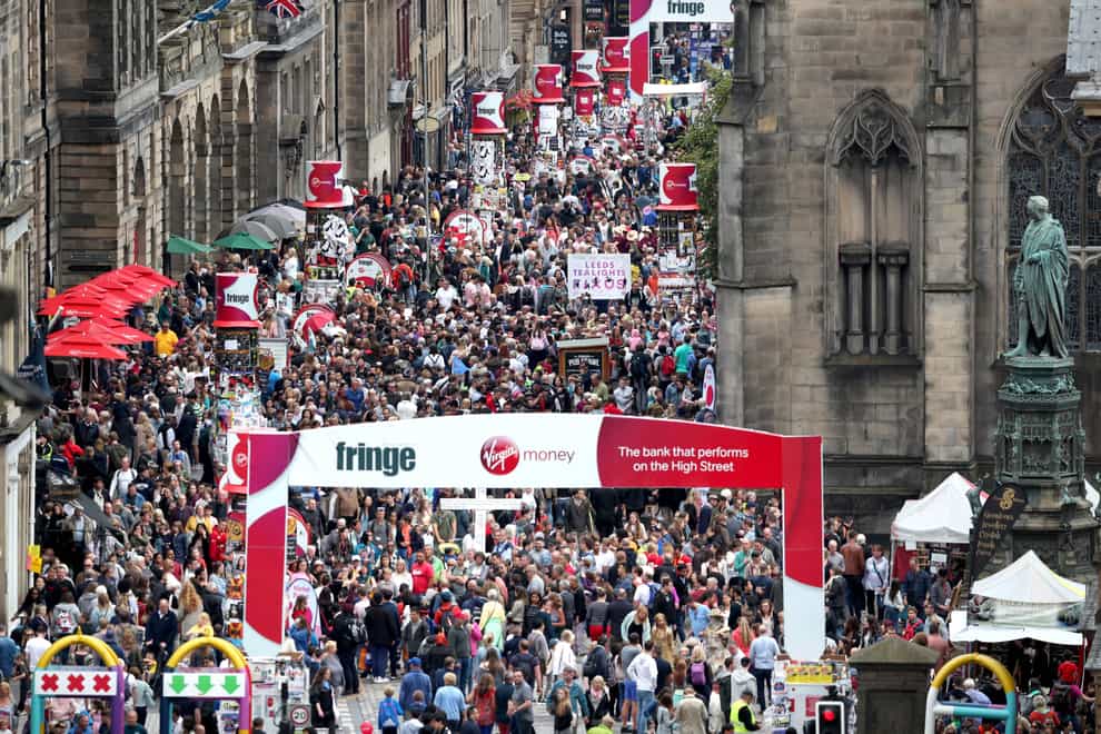 The festival draws crowds to Scotland’s capital (Jane Barlow/PA)