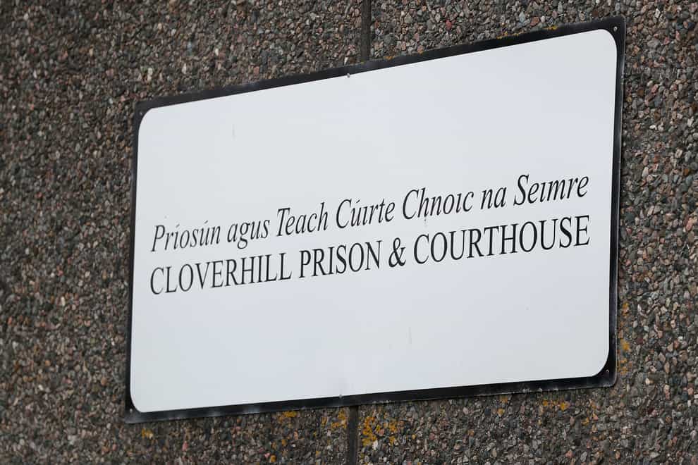 A sign outside Cloverhill District Court, Dublin (PA/Brian Lawless)