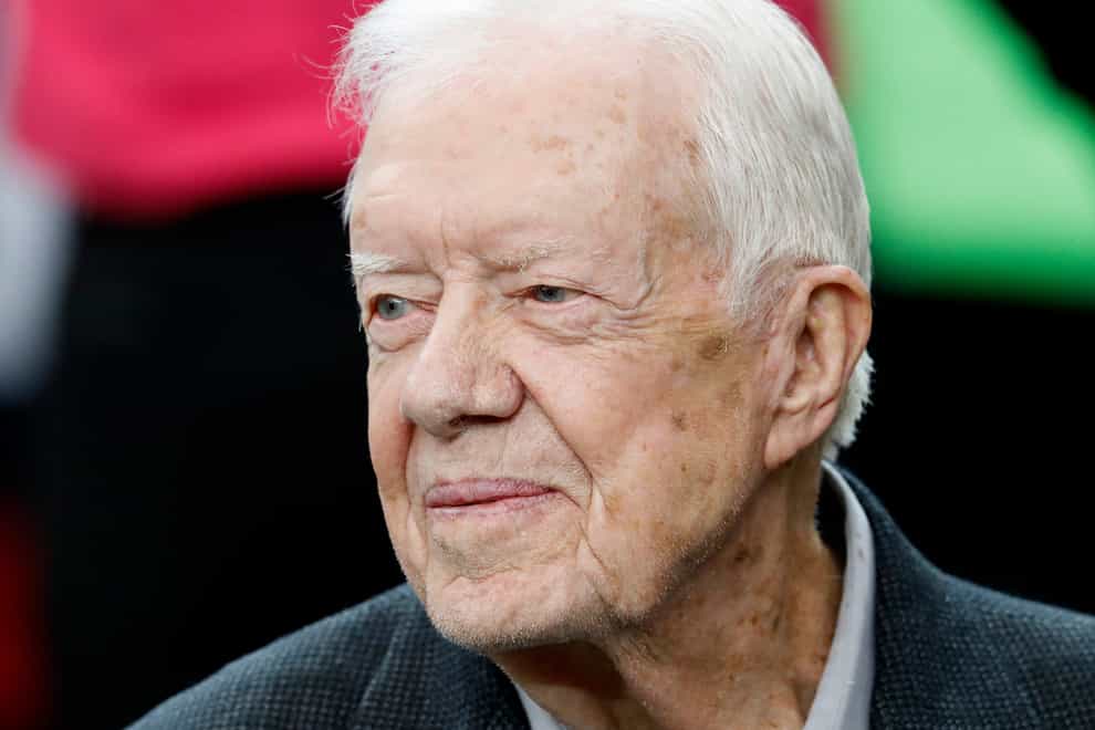 Former president Jimmy Carter is receiving hospice care (John Bazemore/AP)