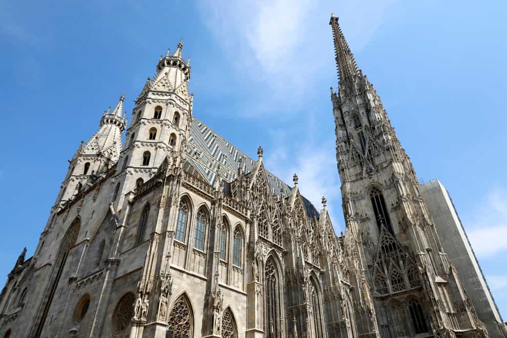 St Stephen’s Cathedral is seen in Vienna (AP)