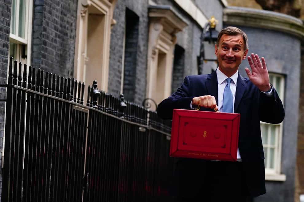 Jeremy Hunt has revealed the Spring Budget (Victoria Jones/PA)