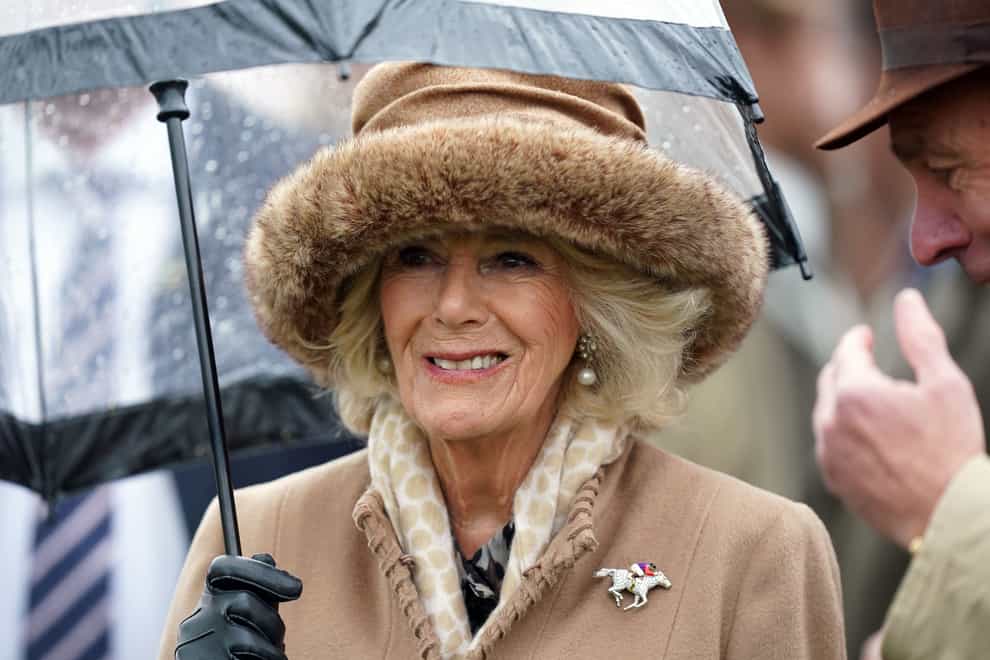 The Queen Consort at the Cheltenham Festival (Mike Egerton/PA)