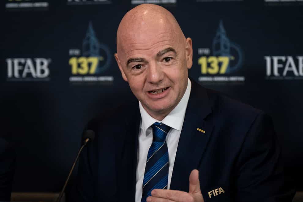 FIFA president Gianni Infantino first unveiled plans for a 32-team Club World Cup in December (Aaron Chown/PA)