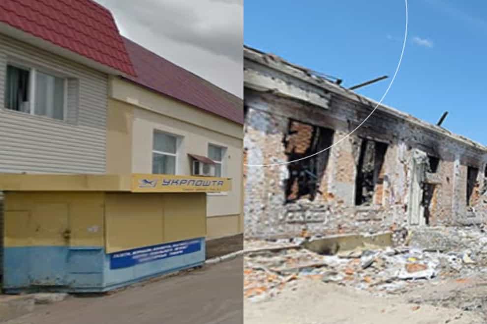 Battle of Sumy area in Sumy before and after Russia’s full-scale invasion of Ukraine (The Undeniable Street View/Mykola Omelchenko)