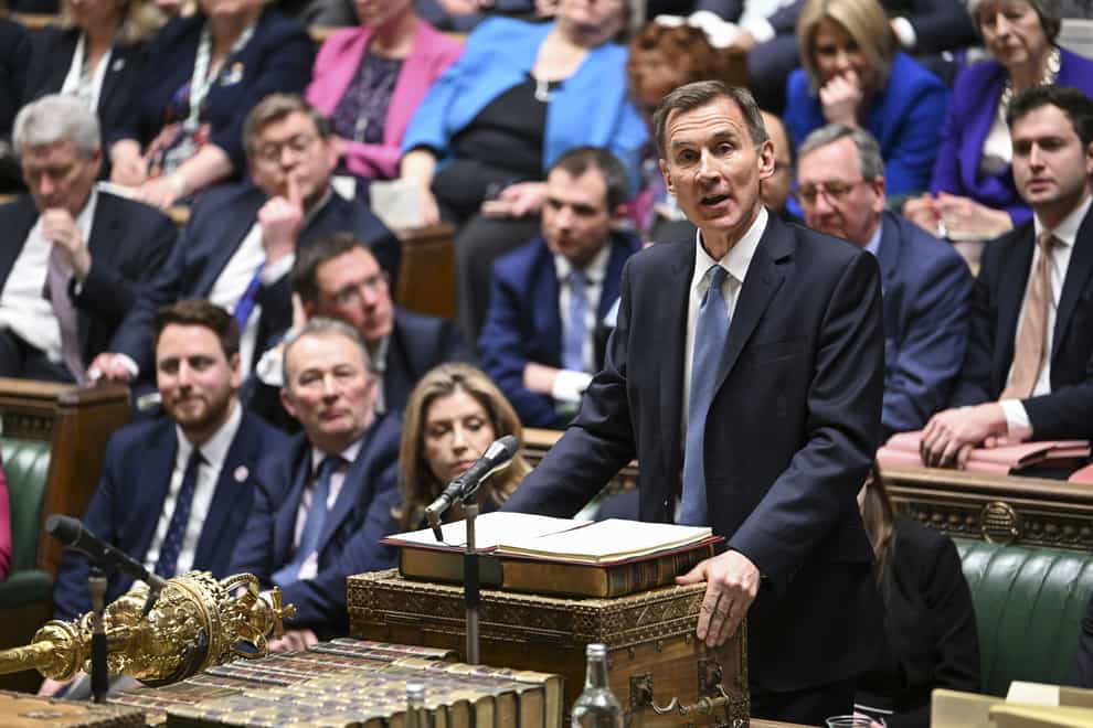 The OBR said Jeremy Hunt had not included spending ambitions that would break his fiscal rules (UK Parliament/Andy Bailey/PA)