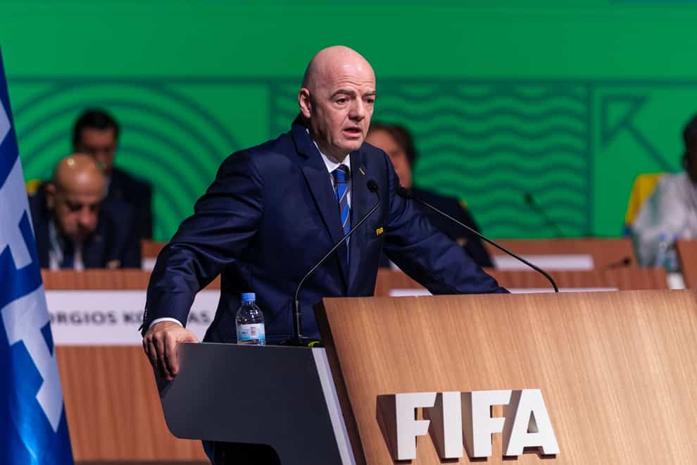 FIFA president Gianni Infantino hit out at his media critics on Thursday (AP)