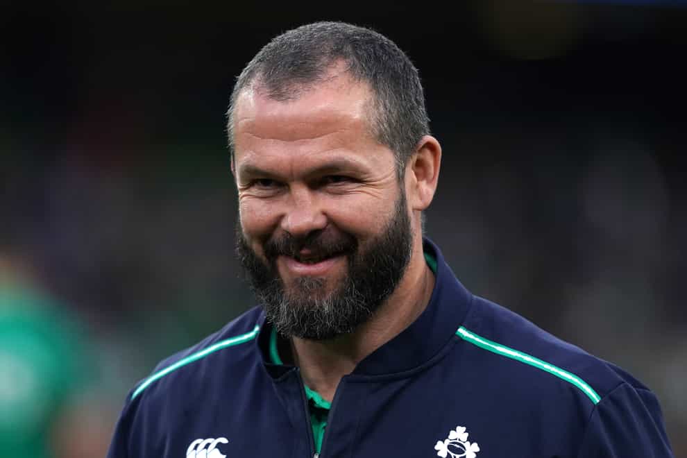 Ireland head coach Andy Farrell has made three changes for the Dublin clash against England (Brian Lawless/PA)