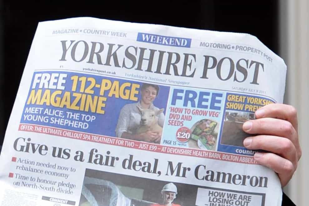 Yorkshire Post and Scotsman owner National World has said it wants to become a ‘digital-only’ publisher (Stefan Rousseau/PA)