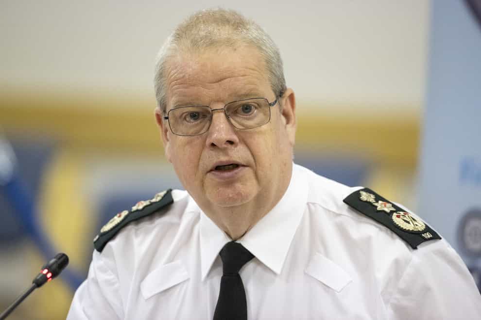Police Service of Northern Ireland (PSNI) Chief Constable Simon Byrne said the visit of Joe Biden would be a unique policing operation (Liam McBurney/PA)