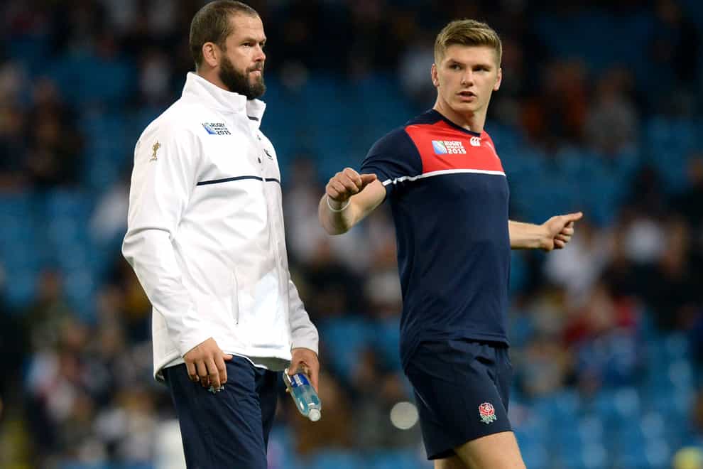 Andy Farrell, left, and son Owen Farrell will be in rival camps on Saturday (Martin Rickett/PA)