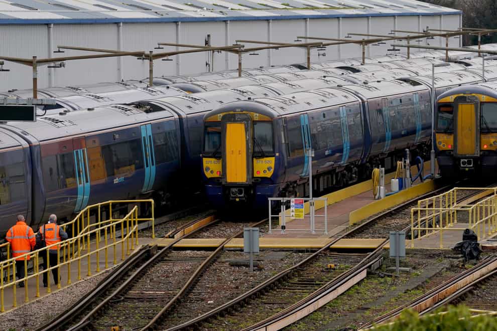 Train services are being hit by strike action again (Gareth Fuller/PA)