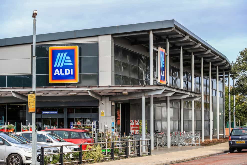 Aldi said it has invested more than £100 million in colleague pay over the past 12 months (Peter Byrne/PA)
