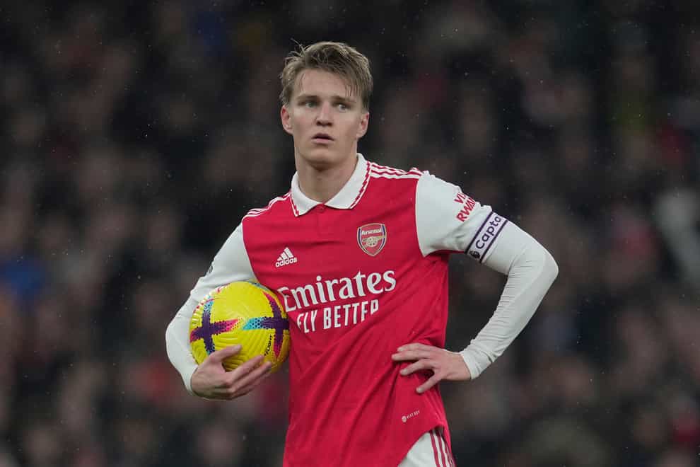 Martin Odegaard is seeking an immediate response to Arsenal’s Europa League exit (Kin Cheung/AP)