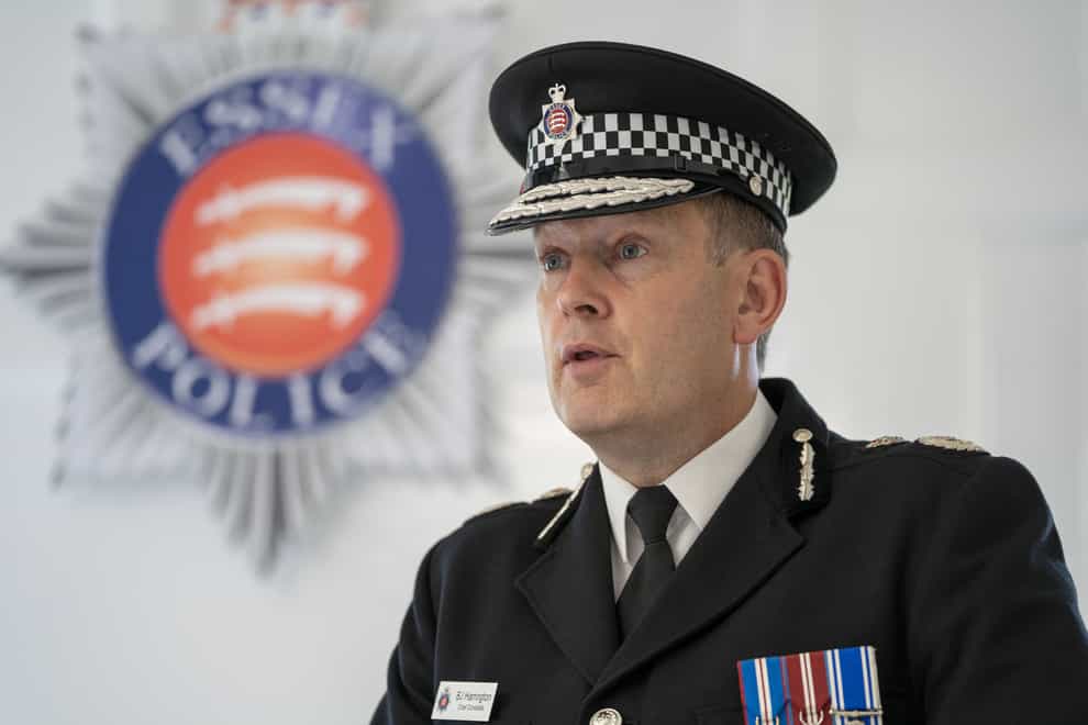 Ben-Julian Harrington said a number of people had left the force citing financial reasons (Essex Police/PA)