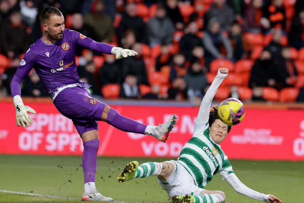 Dundee United goalkeeper Mark Birighitti is back in the team (PA)