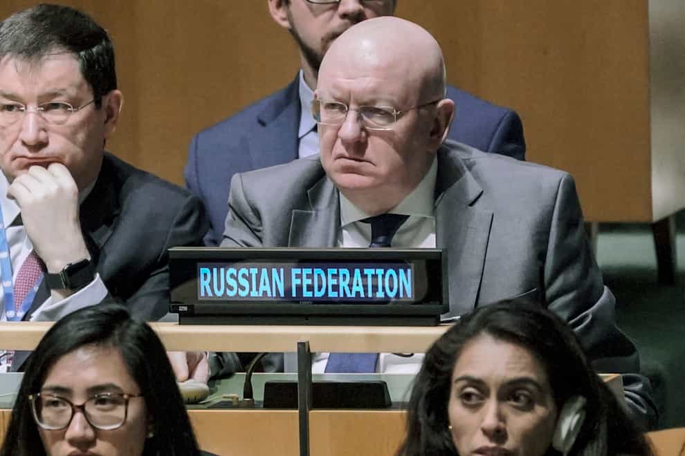 Russia United Nations ambassador Vassily Nebenzia (Bebeto Matthews/AP)