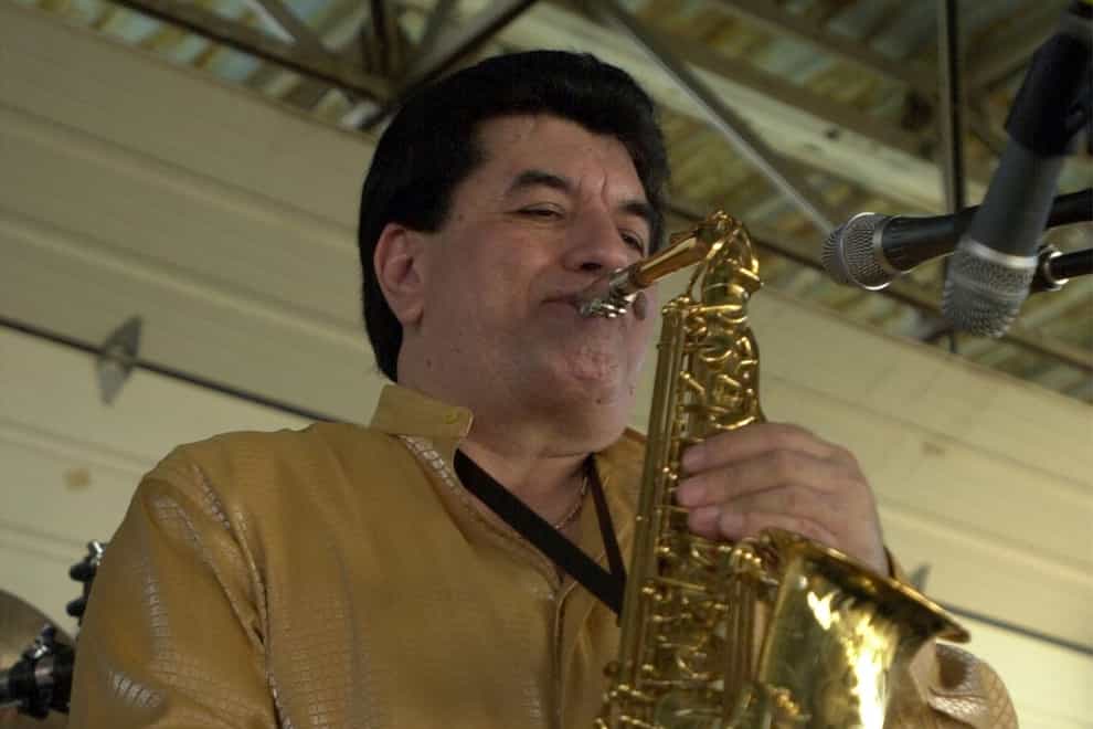 Fito Olivares performs during the Cinco de Mayo celebration in 2002 (Edward A Ornelas/The San Antonio Express-News via AP/PA)