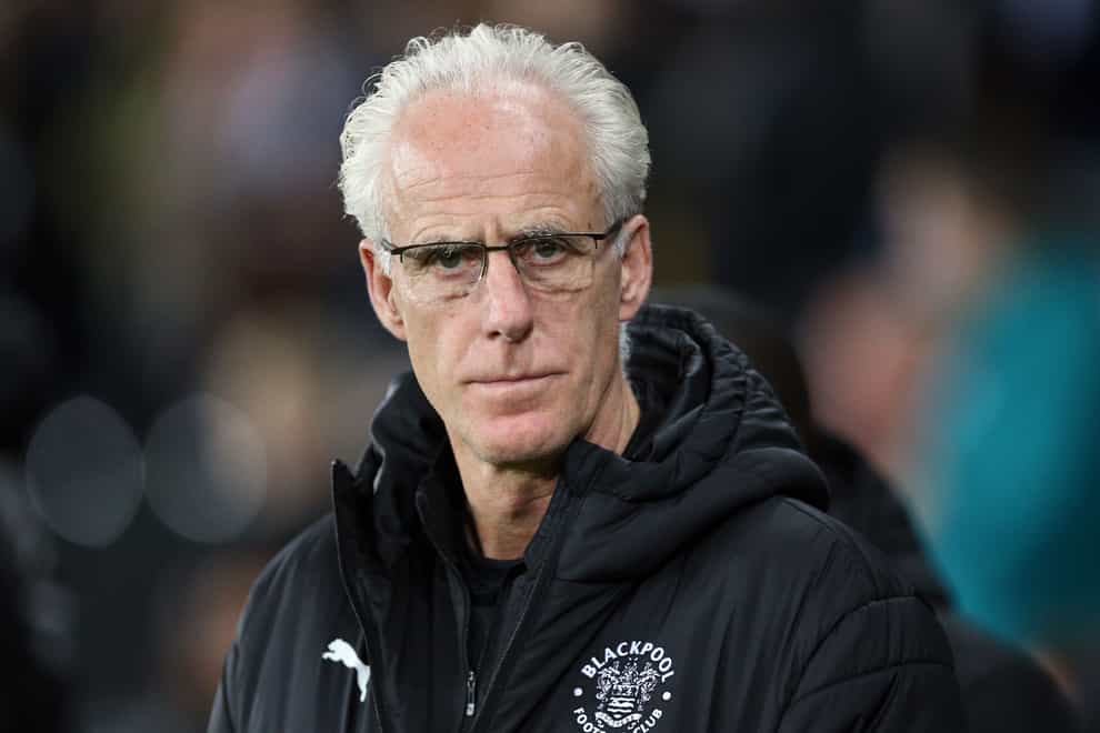 Blackpool manager Mick McCarthy before the Sky Bet Championship match at the Liberty Stadium, Swansea. Picture date: Wednesday February 15, 2023.
