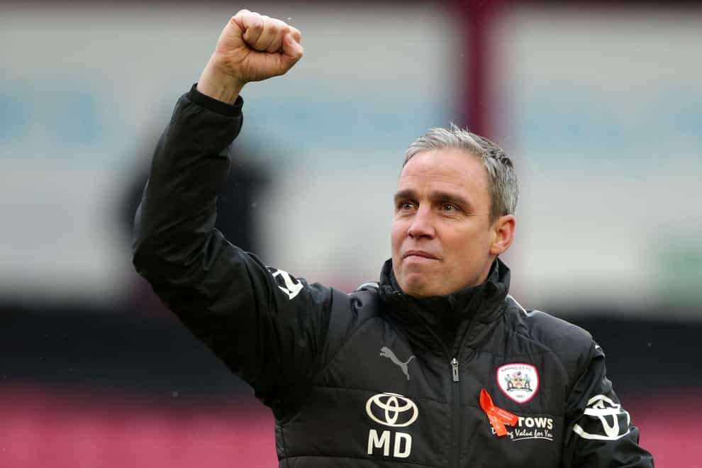 Barnsley manager Michael Duff admitted his side were not at their best in the win at Wycombe (Ian Hodgson/PA)