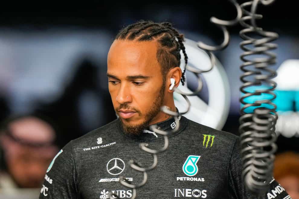 Lewis Hamilton qualified eighth in Saudi Arabia (Luca Bruno/AP)