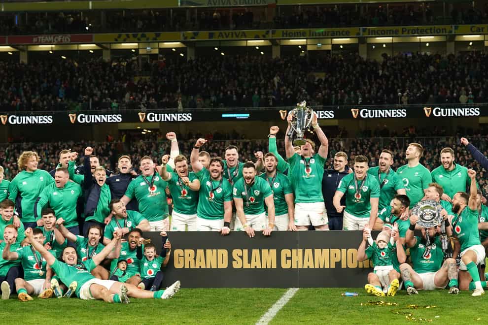 Ireland celebrated Grand Slam glory on St Patrick’s weekend (Brian Lawless/PA)