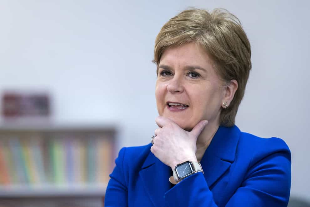 Nicola Sturgeon revealed she was undergoing a miscarriage while at a memorial event (Jane Barlow/PA)
