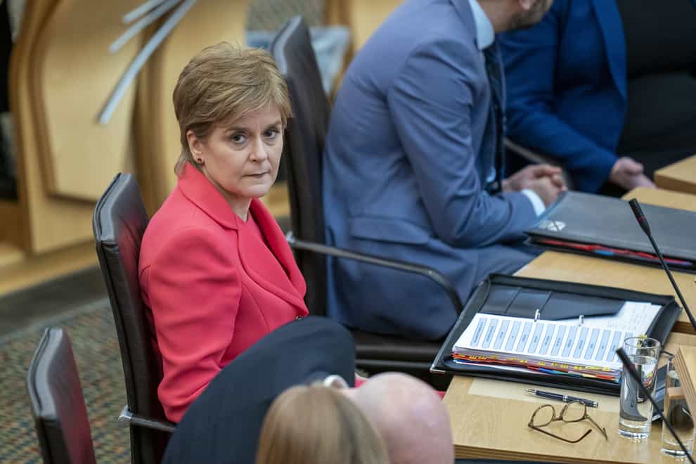 Nicola Sturgeon said she had not spoken to the police but would not comment further (Jane Barlow/PA)