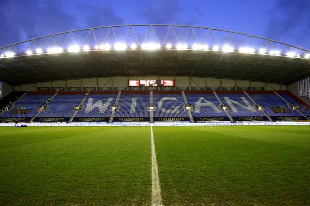 Wigan have been deducted three points after again failing to pay their players in March (Richard Sellers/PA)