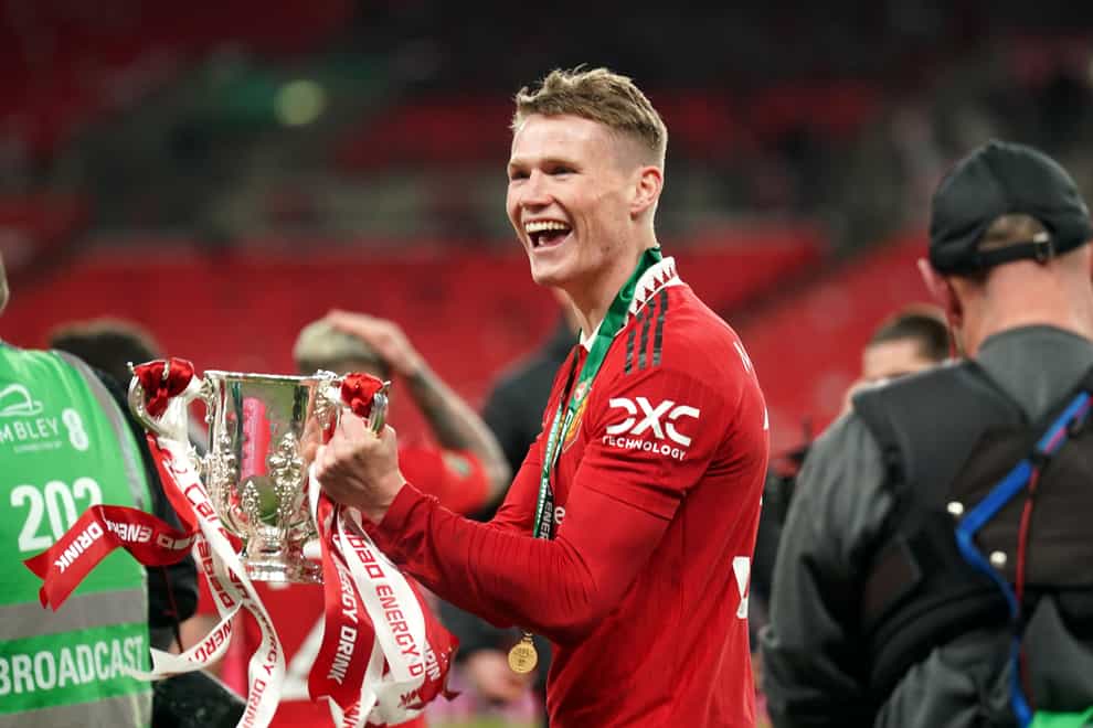 Manchester United’s Scott McTominay has been linked with Newcastle (Owen Humphreys/PA)