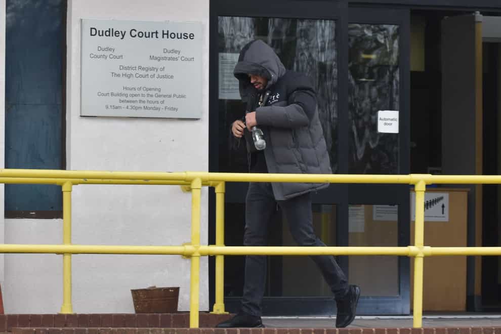 Darren Pritchard leaving Dudley Magistrates’ Court (Matthew Cooper/PA)