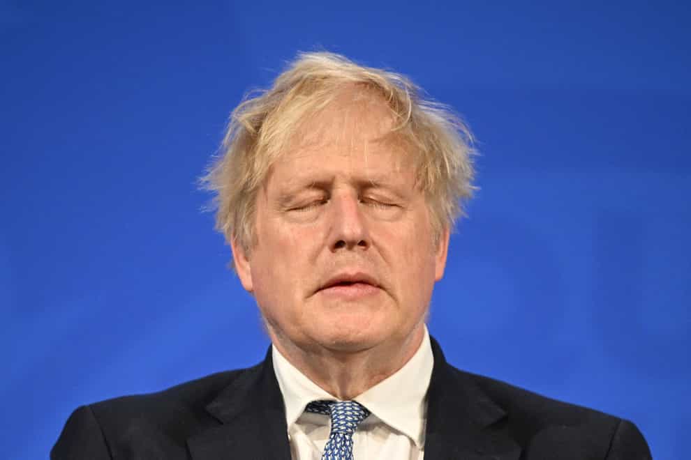 Boris Johnson said he could not remember saying a November 2020 leaving do was ‘probably the most unsocially distanced gathering in the UK right now’ (Leon Neal/PA)