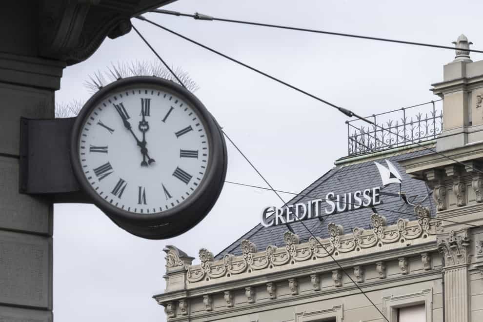 Credit Suisse in Zurich, Switzerland (Ennio Leanza/Keystone/AP)