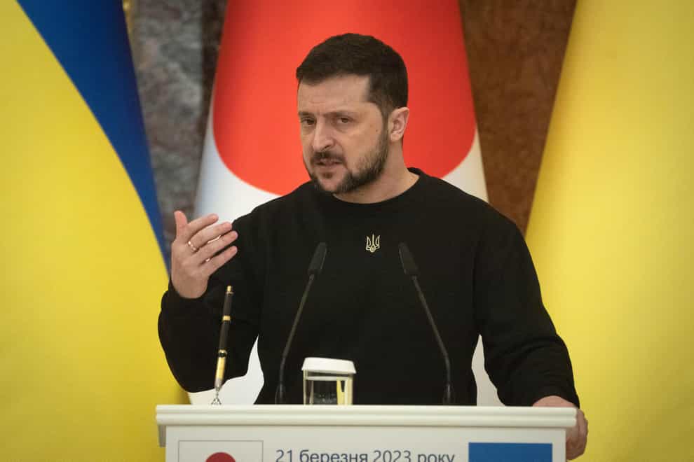 Ukrainian president Volodymyr Zelensky (Efrem Lukatsky/AP)