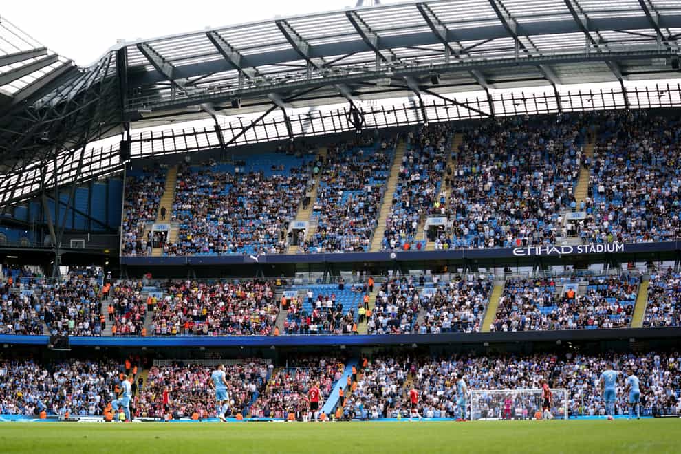 Liverpool have challenged Manchester City and the Premier League after receiving a reduced ticket allocation for their match at the Etihad next month (Zac Goodwin/PA)