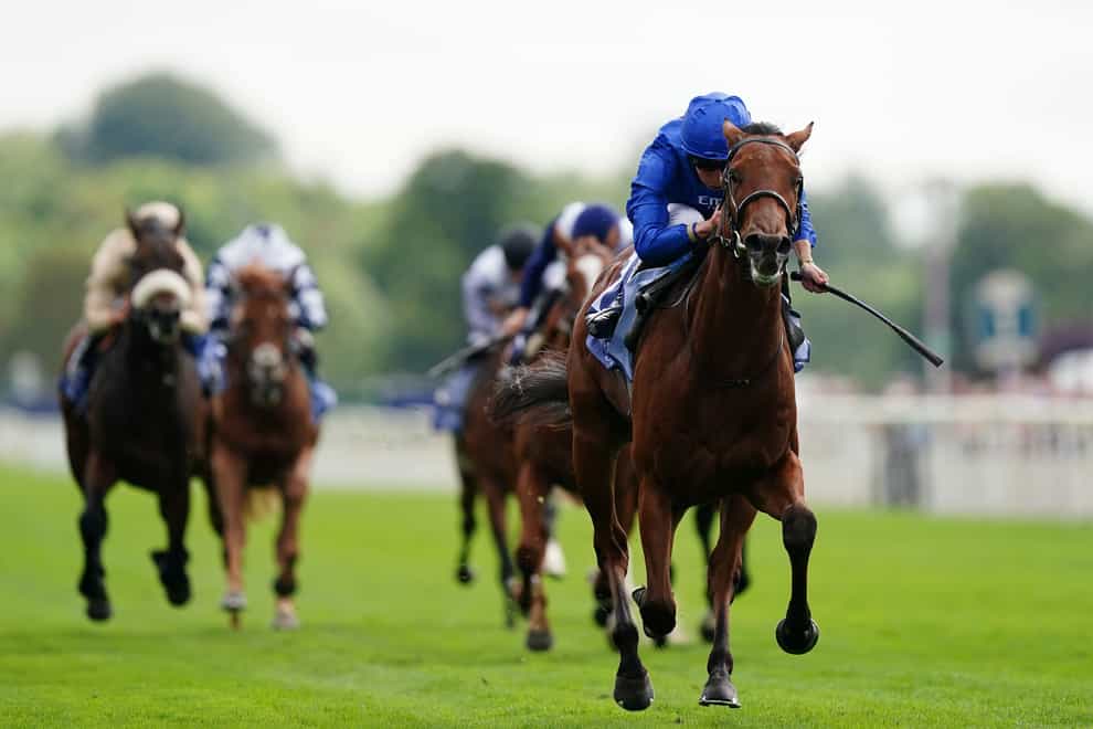 Noble Style pulls clear to win the Gimcrack (Mike Egerton/PA)