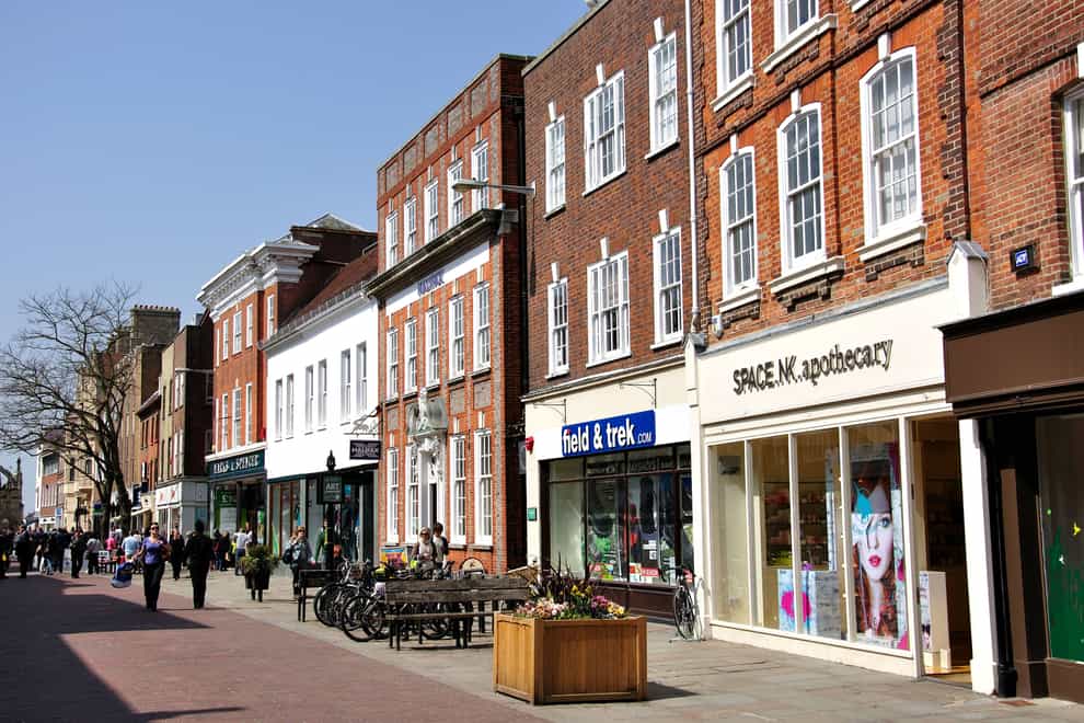 East Street in Chichester, West Sussex (Alamy/PA)