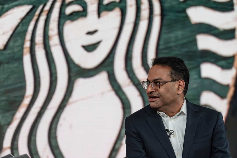 Starbucks CEO Laxman Narasimhan (AP)