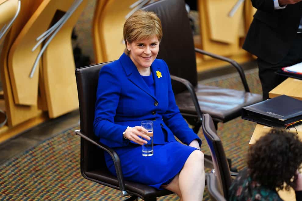 Nicola Sturgeon has carried out her final engagement as First Minister (Jane Barlow/PA)