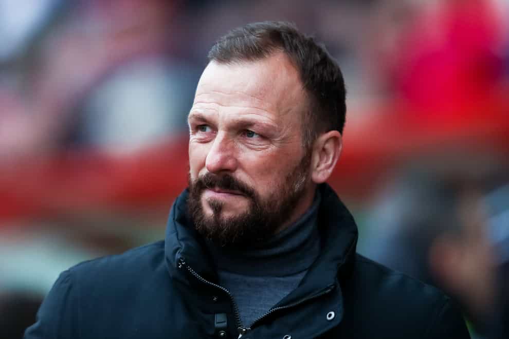Jody Morris watched his side hold on for 79 minutes with 10 men (Rhianna Chadwick/PA)