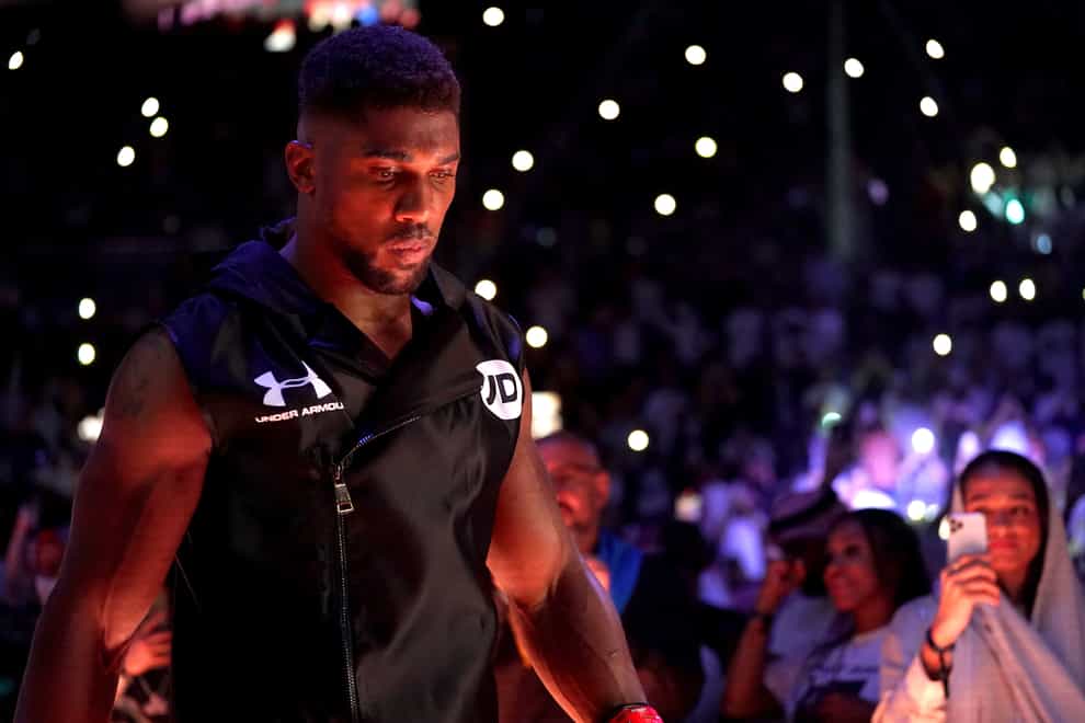 Anthony Joshua believes he remains in the top three of heavyweights in the world (Nick Potts/PA)