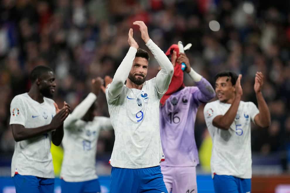 World Cup finalists France stand between the Republic of Ireland and a positive start to their Euro 2024 qualifying campaign (Christophe Ena/AP/PA)