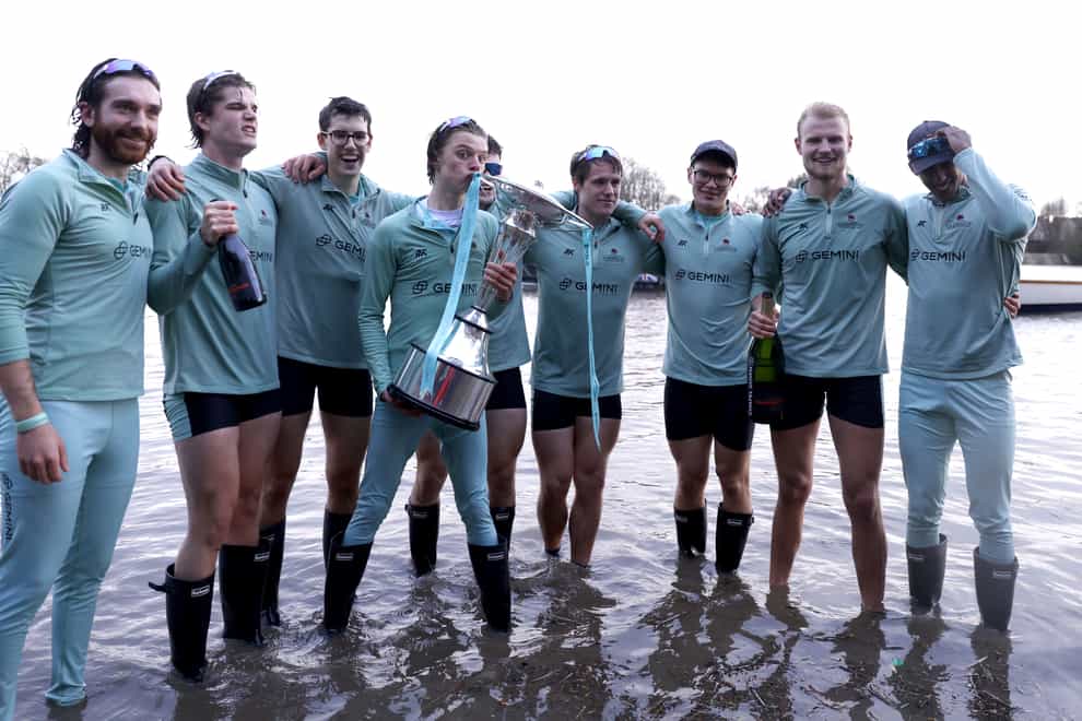 Cambridge claimed victory in the Boat Race (Steven Paston/PA)