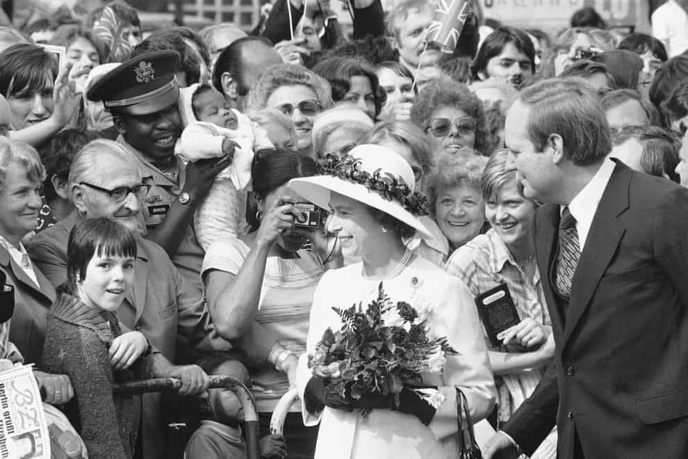 The Queen in West Berlin, Germany, on May 24, 1978 (AP)