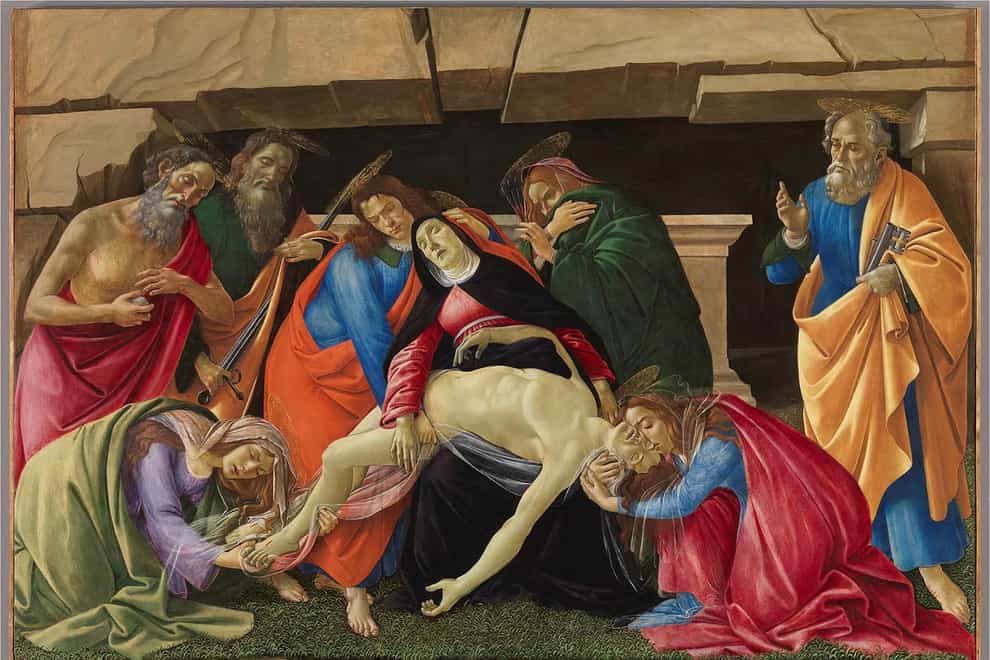 Sandro Botticelli, the Lamentation of Christ (Bavarian State Painting Collections, Munich)